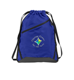 Clarion Center for the Arts Embroidered Cinch Bag