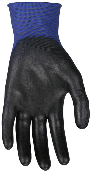 N9696 - Ninja® Lite, 18 Gauge Blue Nylon Shell, PU Coated Palm and Fingertips