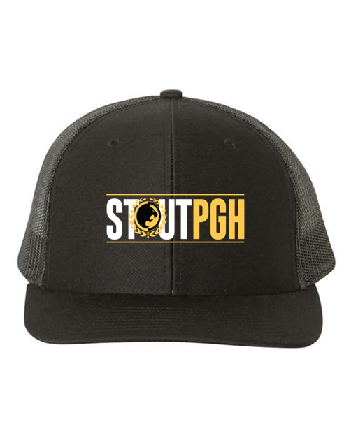 Stout PGH Banner Baseball Hat Embroidered