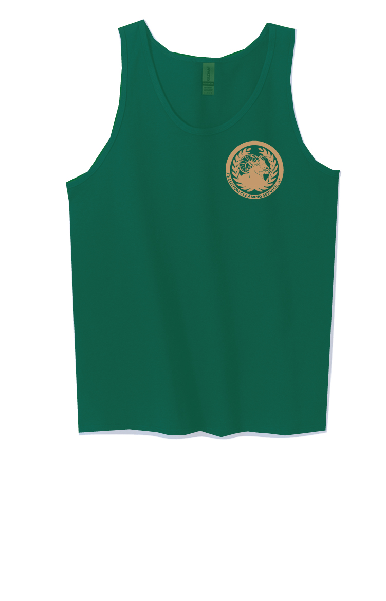 J's Custom Cleaning Forest Green Tank Top 